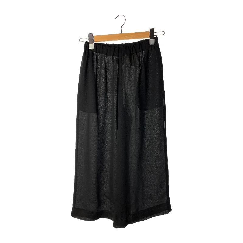 tricot COMME des GARCONS/Wide Leg Pants/BLK/Polyester/Plain