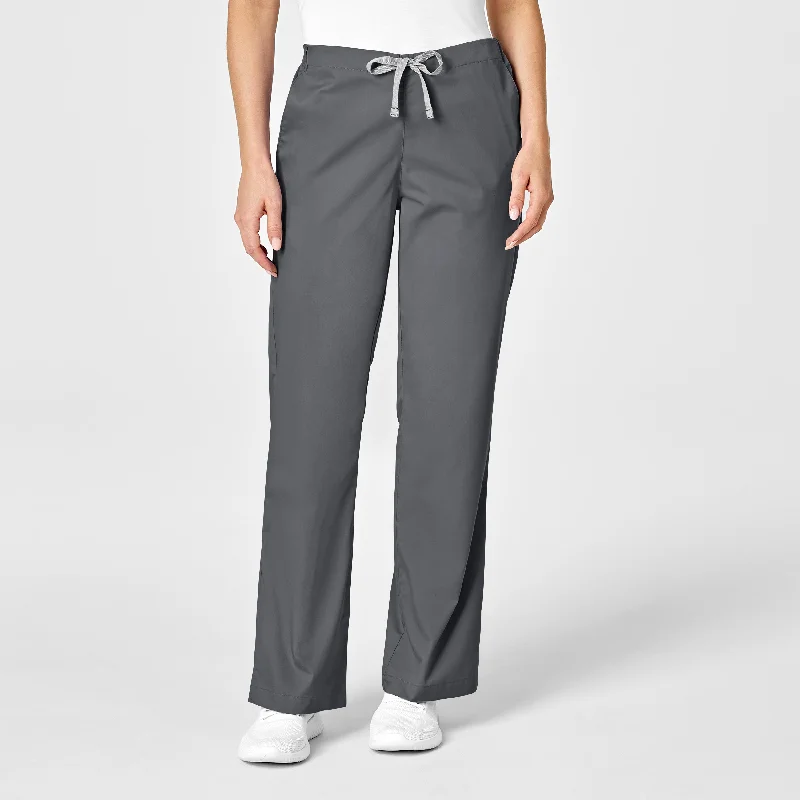 WonderWORK Women's Flare Leg Scrub Pant - Pewter