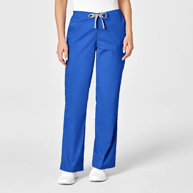 WonderWORK Women's Flare Leg Scrub Pant - Royal