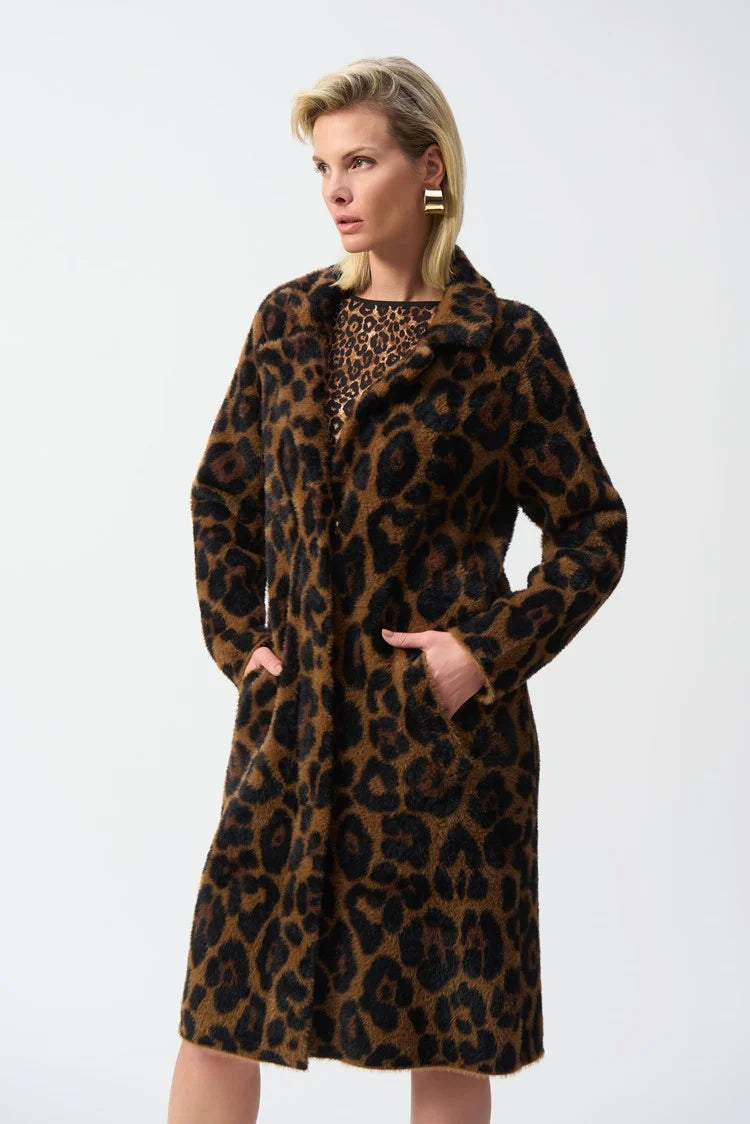 244596 Joseph ribkoff leopard coat