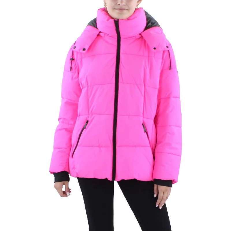 BCBGeneration Womens Quilted Short Puffer Jacket