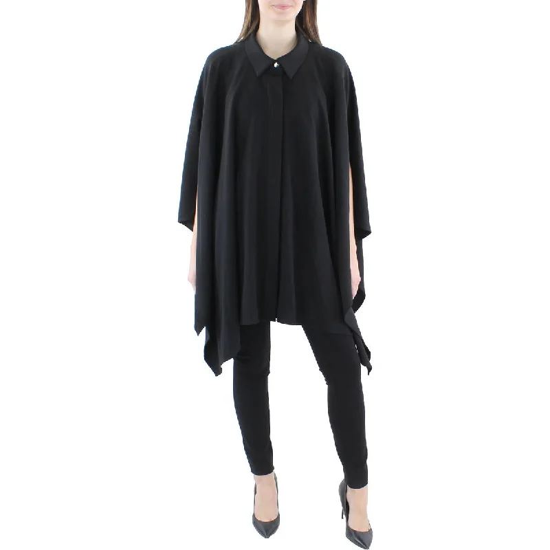 Womens Poncho Midi Soft Shell Jacket