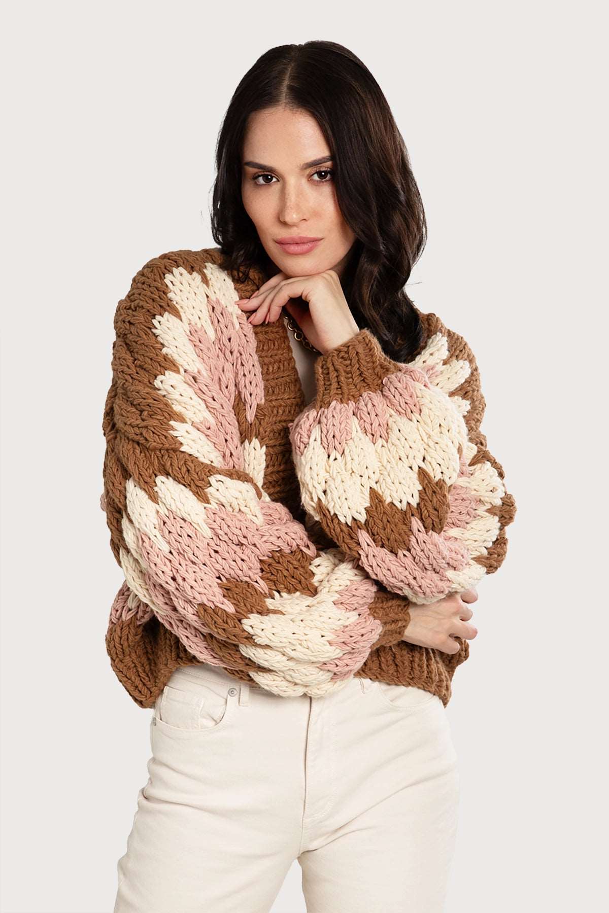 Chunky Knit Cardigan Cropped