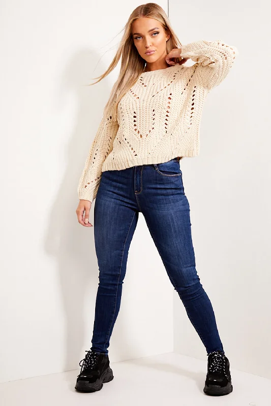 Cream Cable Knit Jumper