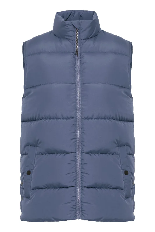 Fransa Mid Length Gilet Without hood. Blue Black or Taupe