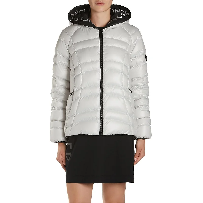 Moncler Womens Narlay Lightweight Hooded Puffer Jacket