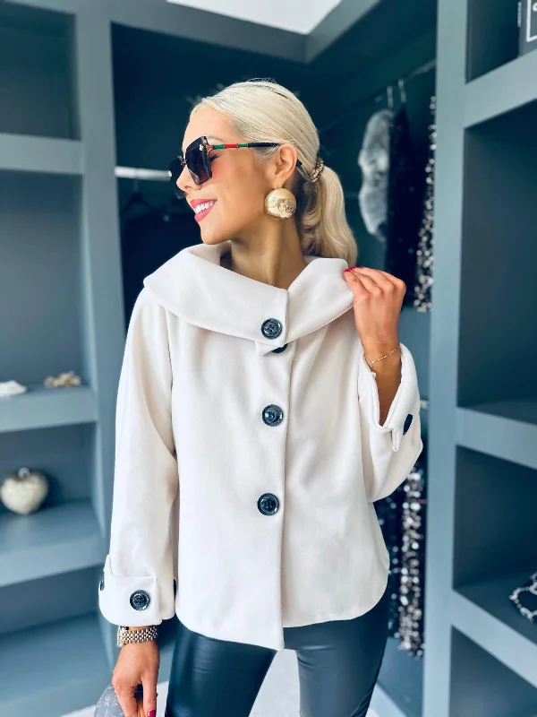 Monroe Detailed Jacket Ivory