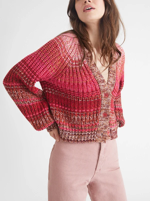 Rumi: Ombre V-Neck Cardigan