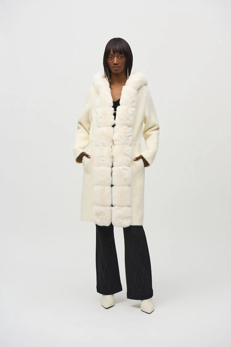 244929 Joseph Ribkoff vanilla coat