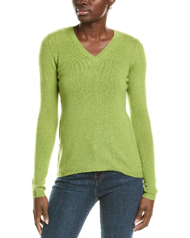 Forte Cashmere V-Neck Cashmere Sweater