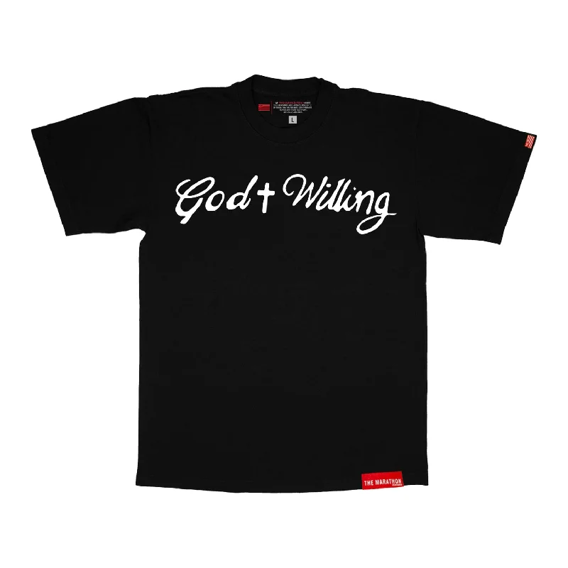 God Willing T-Shirt - Black