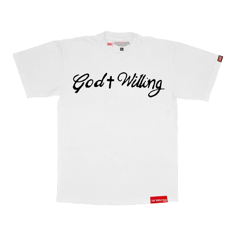 God Willing T-Shirt - White