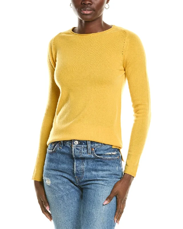 sofiacashmere Relaxed Crewneck Cashmere Sweater