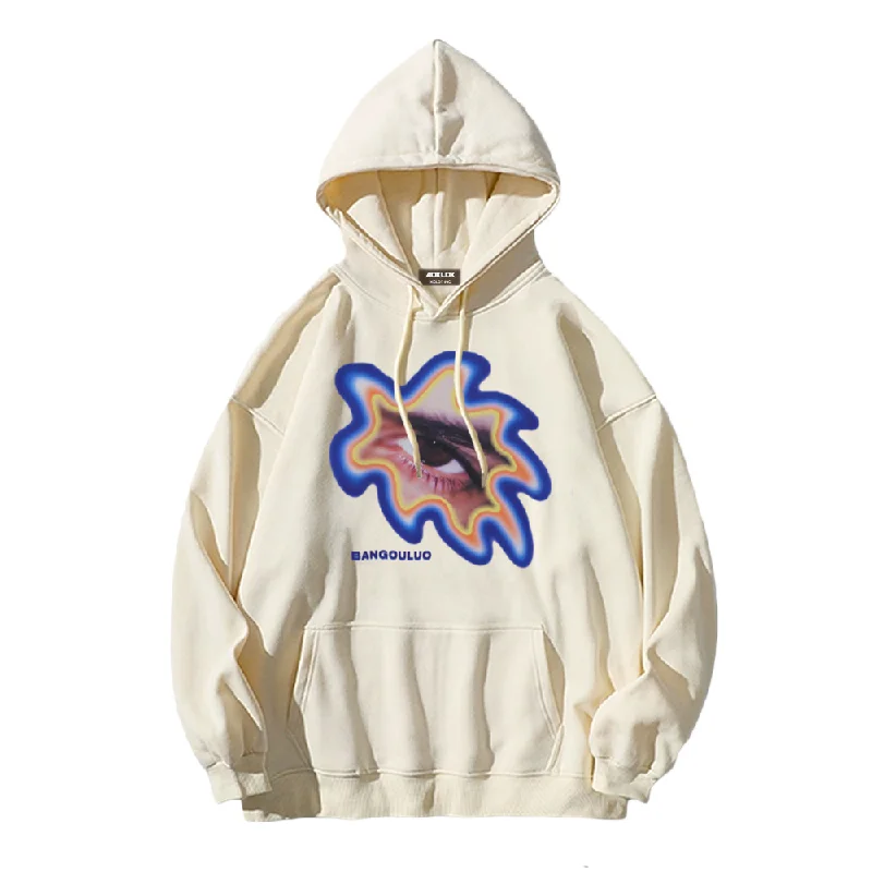 American Abstract Eyes Hoodie