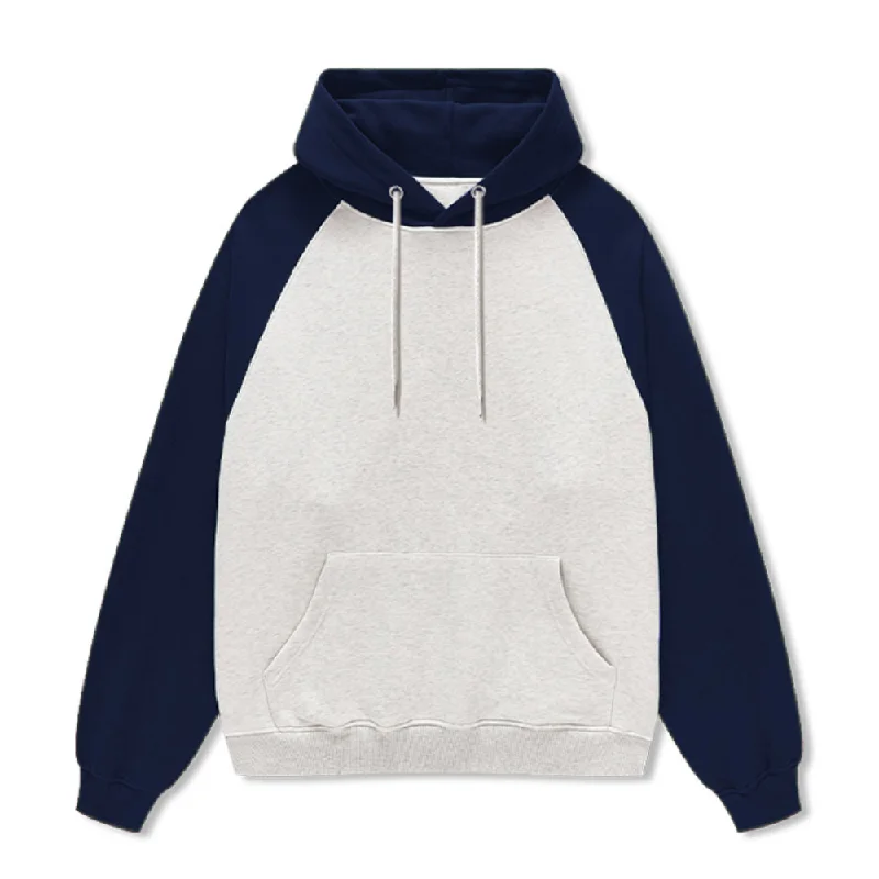 Casual Color Block Raglan Hoodie