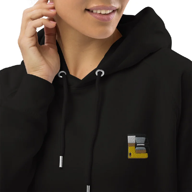 Filterkaffeemaschine | Bestickter Bio Baumwoll Frauen Hoodie