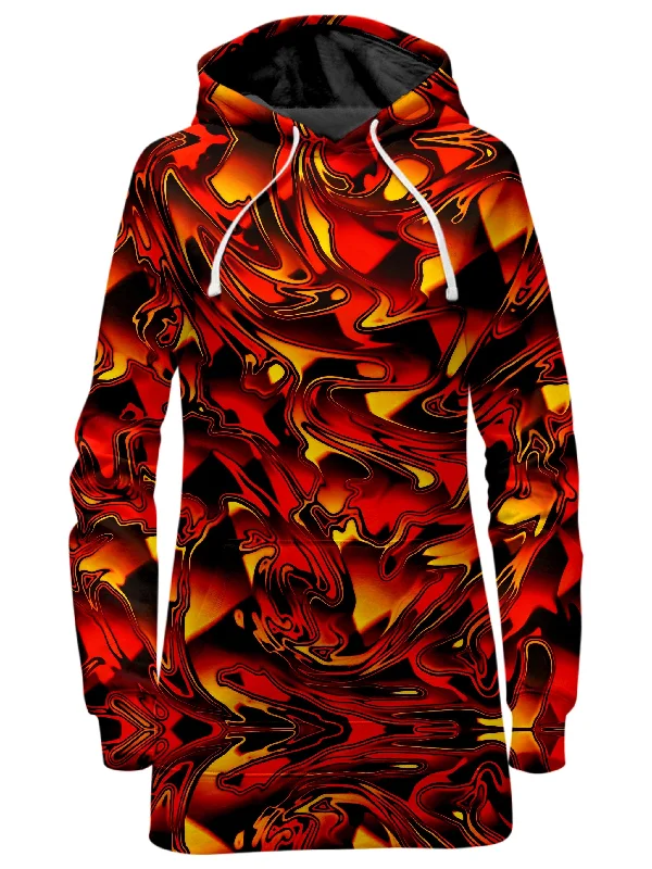 Fire Chromatic Melt Hoodie Dress