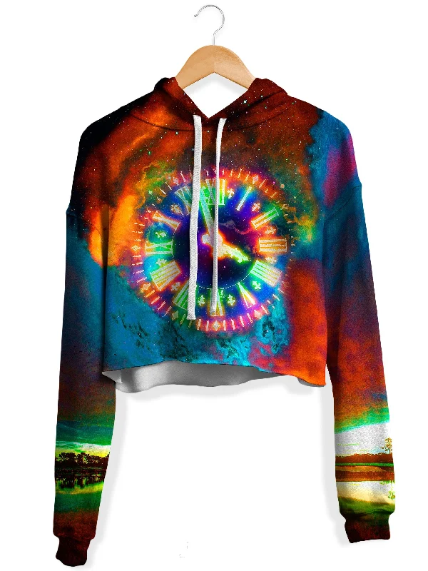 Inspire Fleece Crop Hoodie