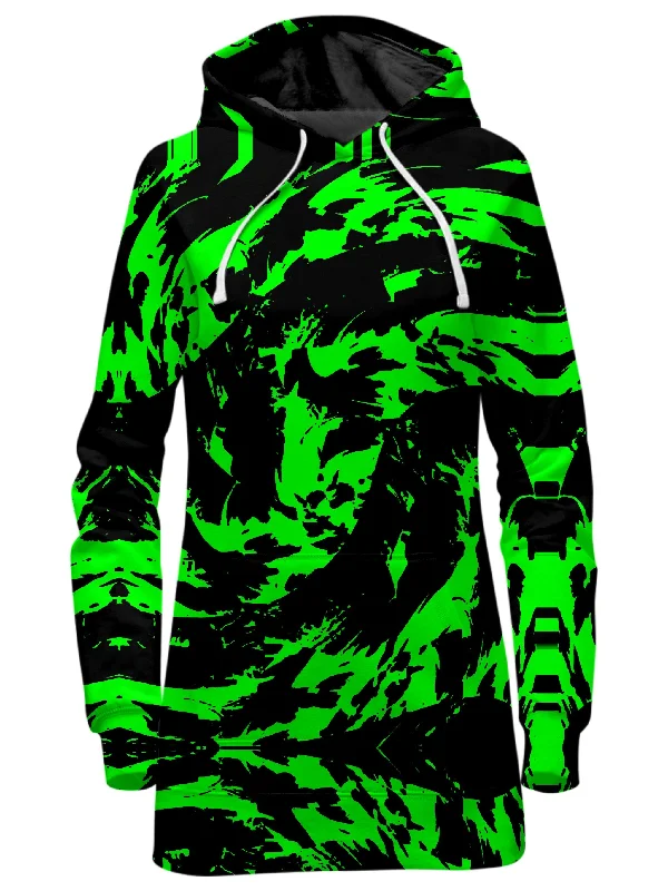 Neon Graffiti Paint Splatter Hoodie Dress