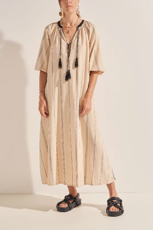 Priam Kolonaki Stripe Caftan