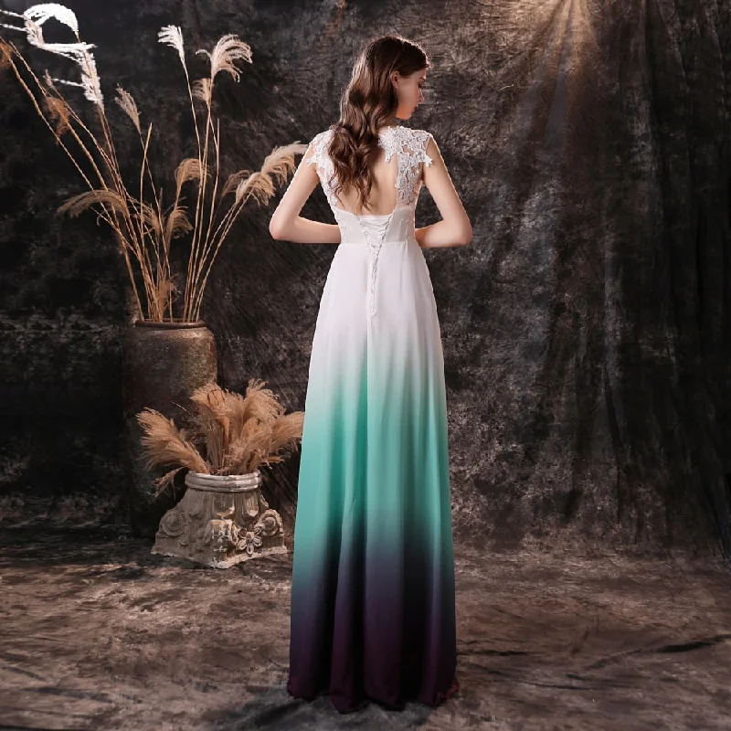 FashionSierra - New A-Line Ombre Prom Dresses