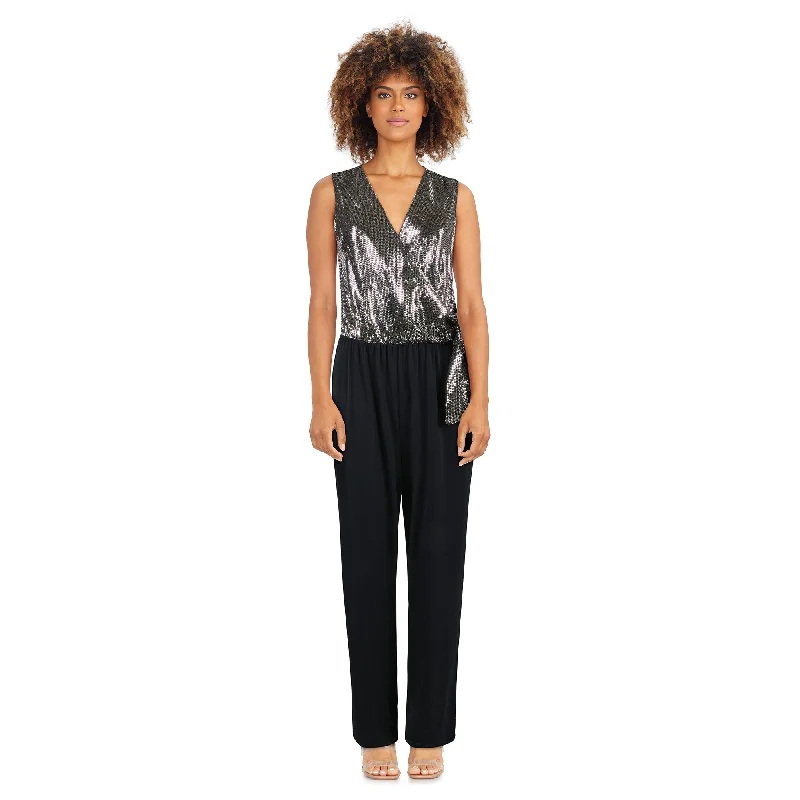 lily morgan Women's Shimmer Top Jumpsuit