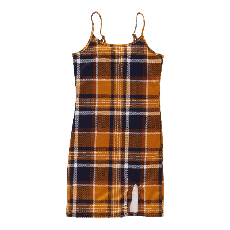 Women's Plaid Spaghetti Strap Dress