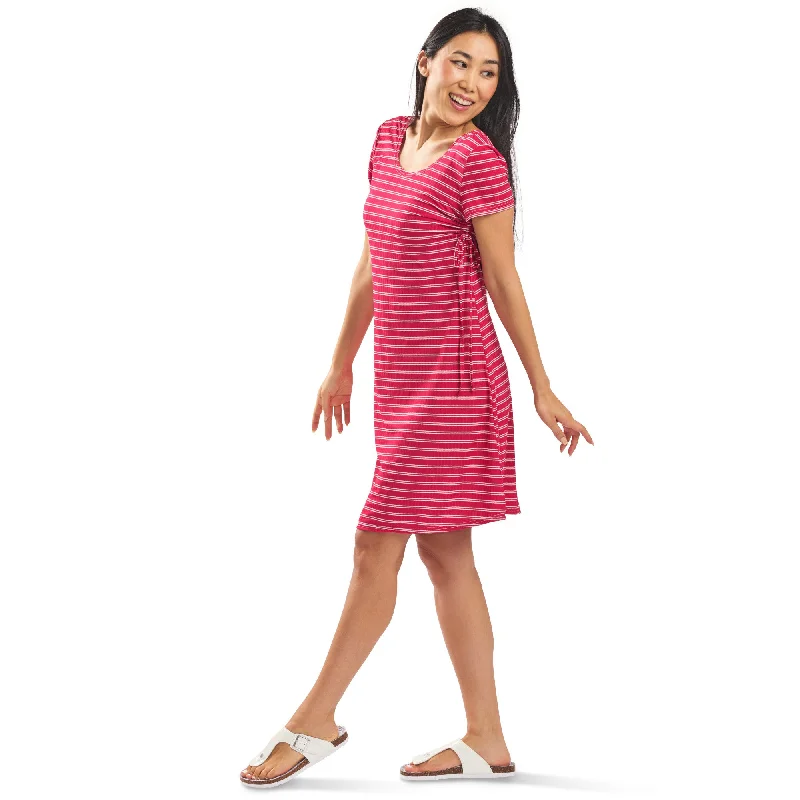 Women's Striped Short Sleeve Dress