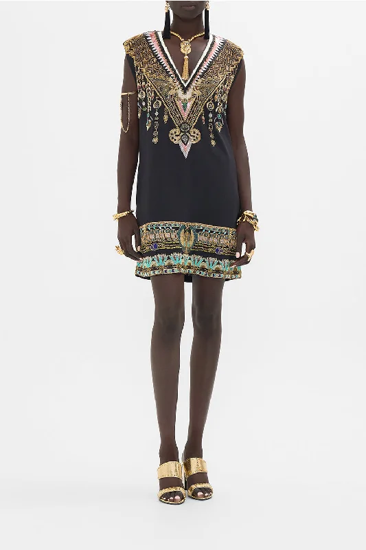 HAND EMBELLISHED SHIFT DRESS THEY CALLED HER NEFERTARI