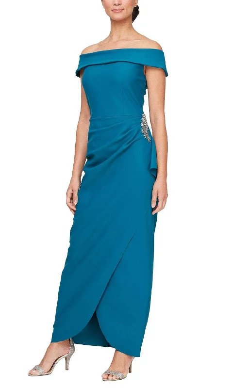 Alex Evenings 134164 - Straight Across Wrap Formal Dress