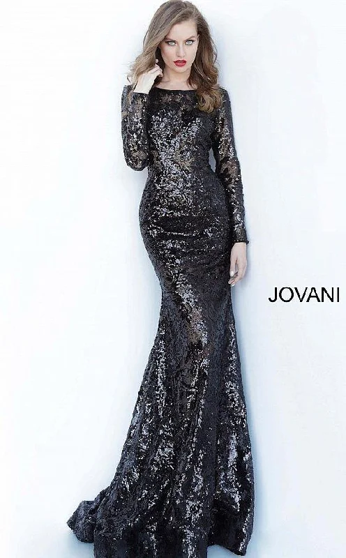 Jovani 55535 Long Sleeve Prom Formal Gown