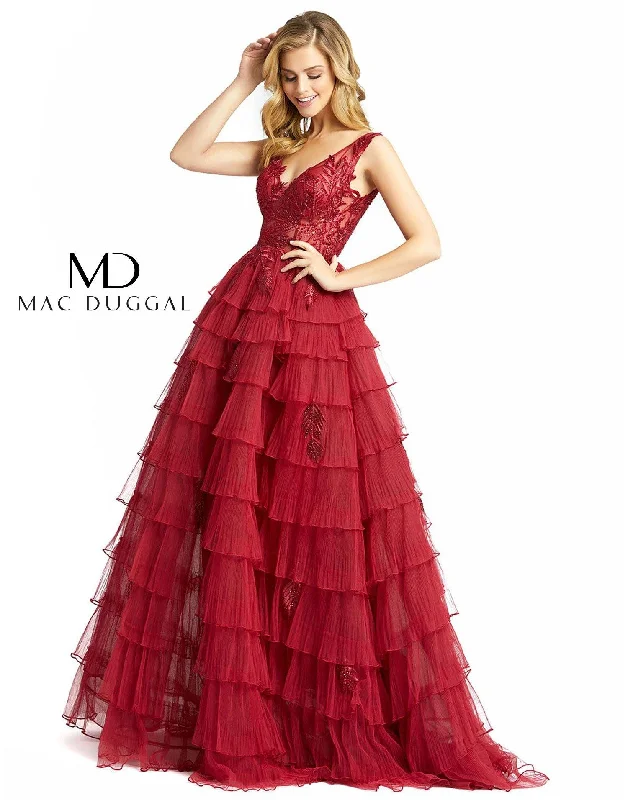 Mac Duggal 20136 Long Prom Sleeveless Ball Gown