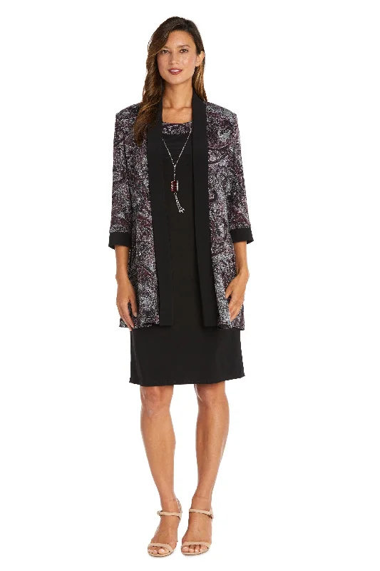 R&M Richards 9213P Piece Petite Short Jacket Dress