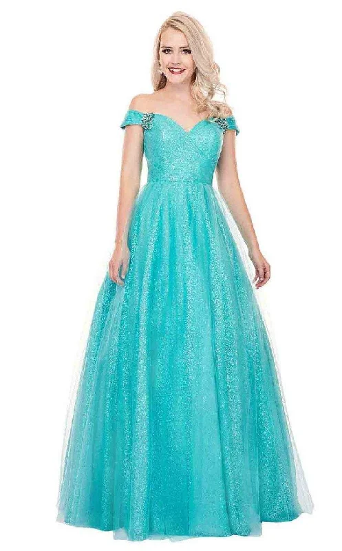 Rachel Allan Prom Long Off Shoulder Ball Gown 6530