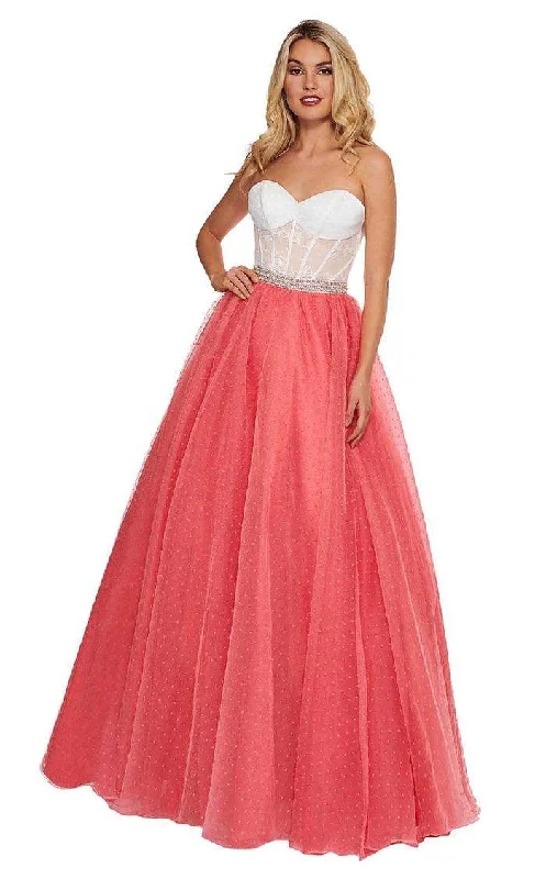 Rachel Allan Prom Long Strapless Ball Gown 6471