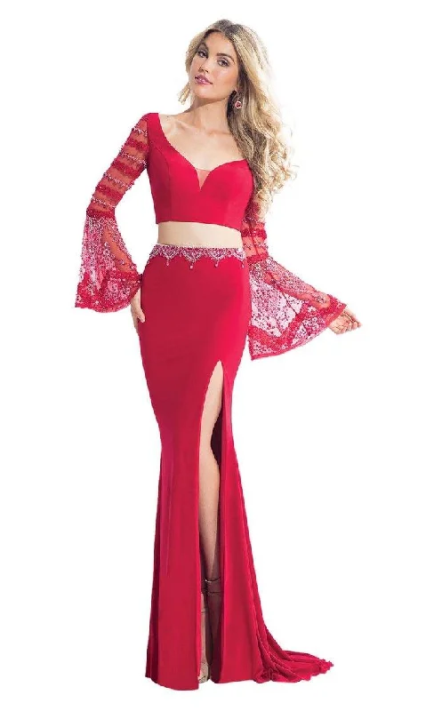 Rachel Allan Prom Two Piece Formal Long Dress 6122