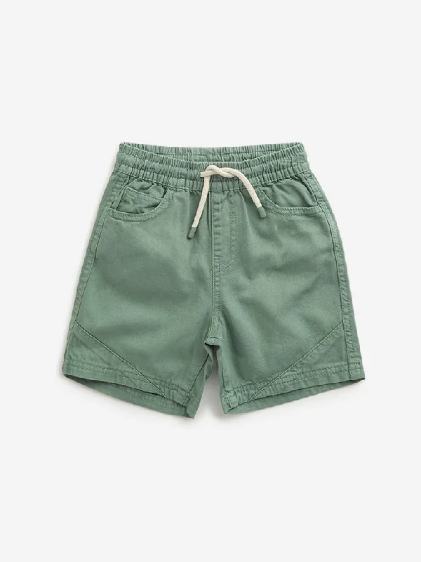 HOP Kids Sage Relaxed Fit Mid Rise Shorts