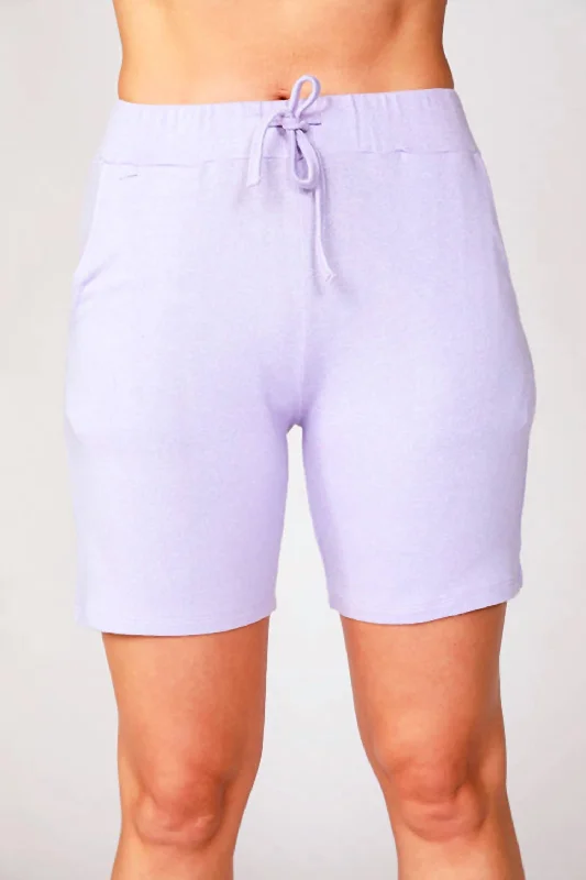 Tie Waist Short In Lilac