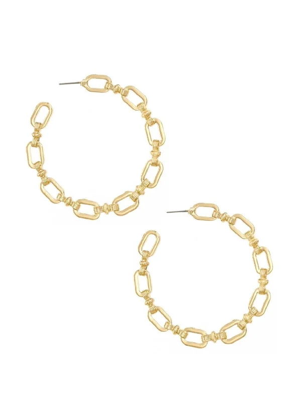 18k Geometry Hoop Earrings