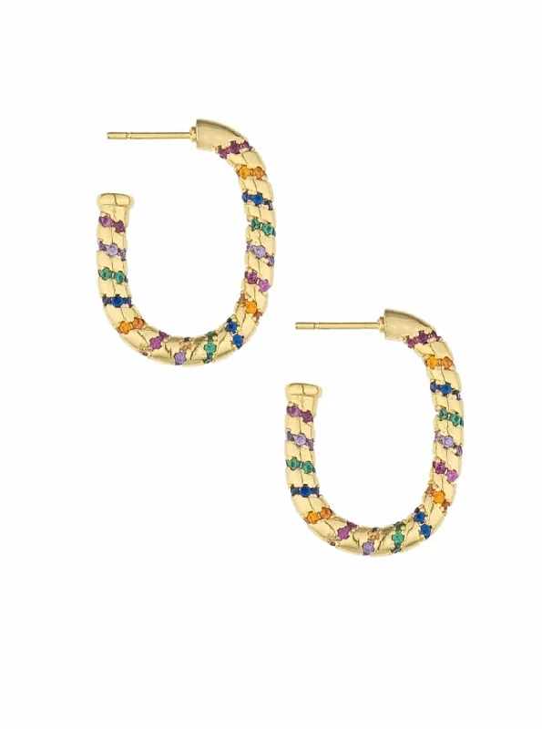 18k Everyday Celebration Hoop Earrings