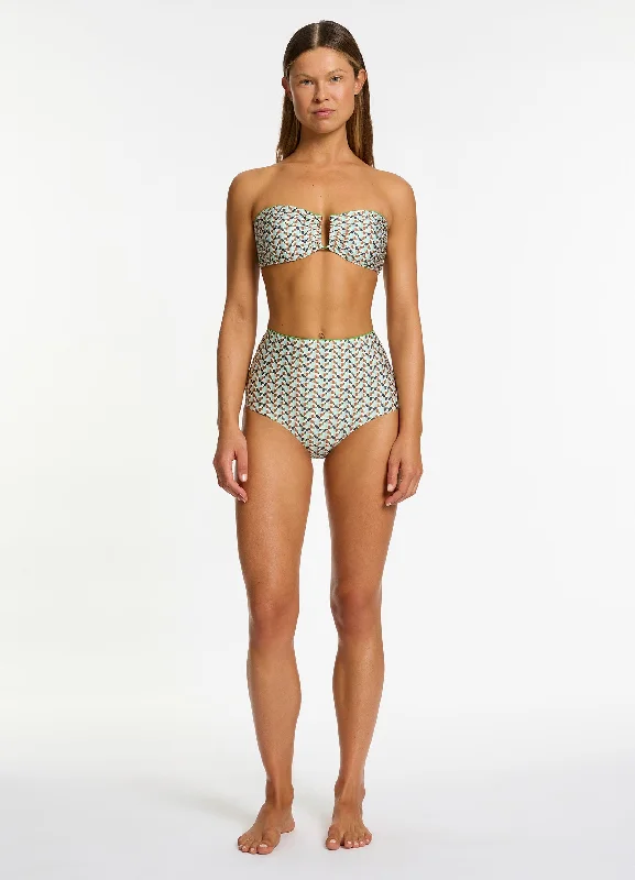 Acacia High Waist Bikini Bottom - Multi