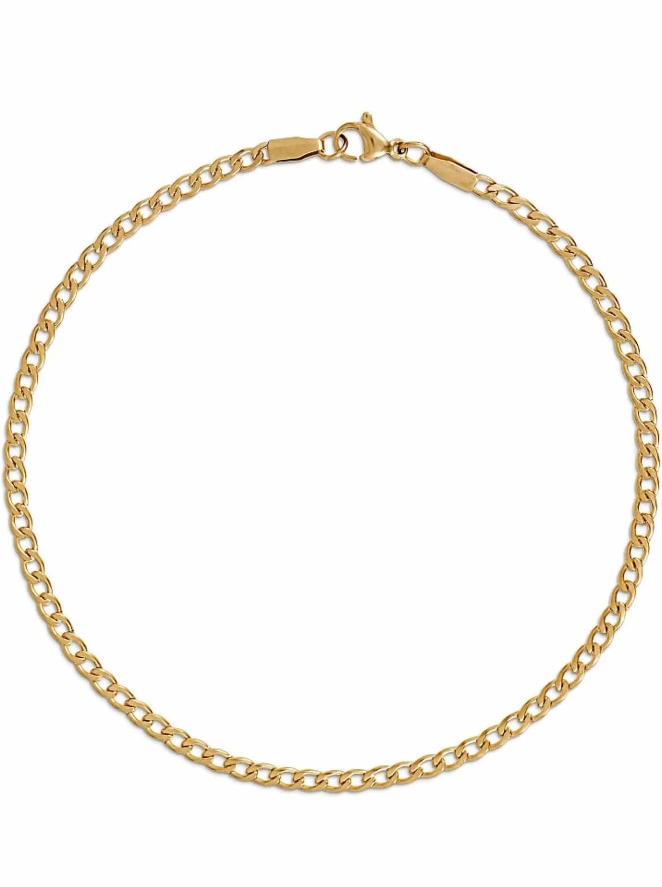 18k Nyx Curb Chain ANKLET