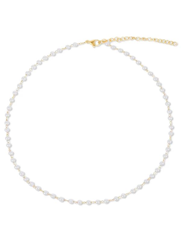 18k Sheena Dainty Pearl Choker