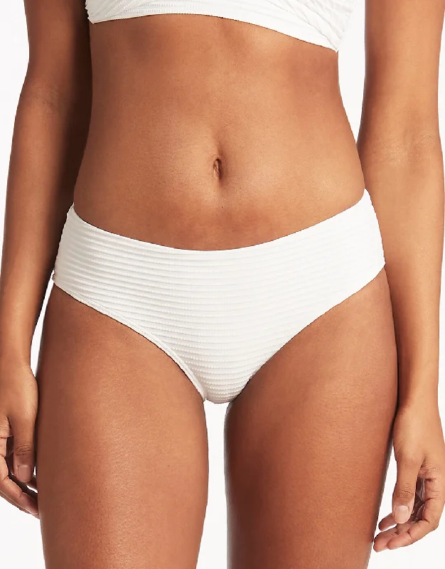 Spinnaker Mid Bikini Pant - White